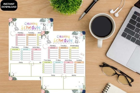 Download Printable Cleaning Schedule Template PDF - Schedule Collection
