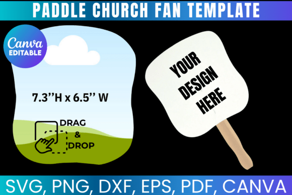 Download Church Fan Template, Paddle Fan Template - Fan template Collection