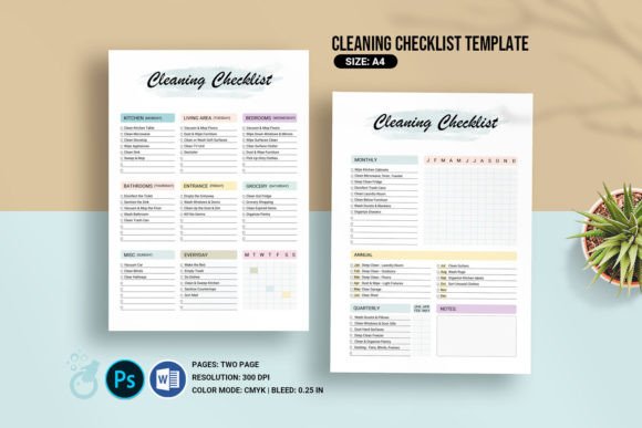 Download Cleaning Schedule Planner. Psd and Word - Schedule Collection