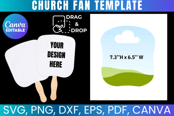 Download Church Fan Template, Custom Paddle Fan - Fan template Collection