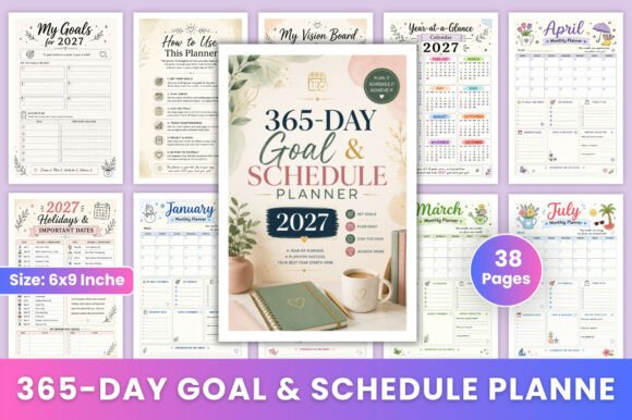Download 365-Day Goal &amp; Schedule Planner 2027 - Schedule Collection
