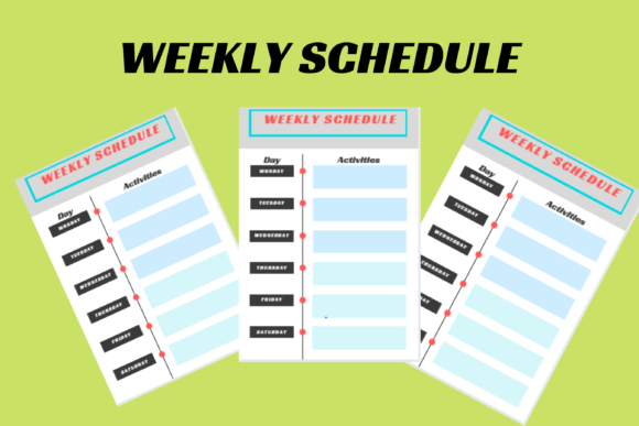 Download Colorful Weekly Schedule - Schedule Collection