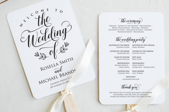 Download Wedding Program Fan Template,TOS_18 - Fan template Collection